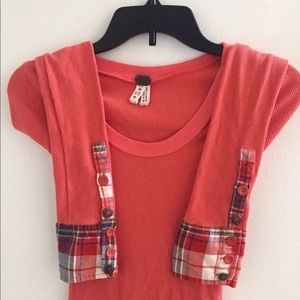 💥💥💥FP LOU FLANNEL PLAID BUTTON CUFF THERMAL